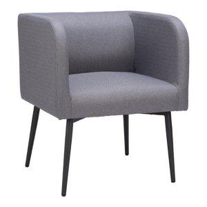 Gray Upholstered Horbat Dining Chair
