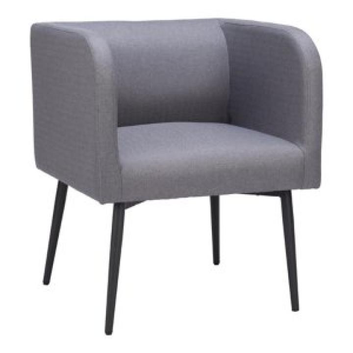 Gray Upholstered Horbat Dining Chair