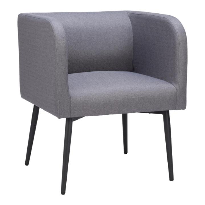 Gray Upholstered Horbat Dining Chair