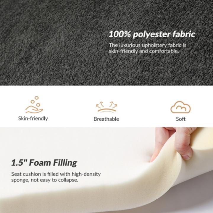 Black Severin Upholstered Bench