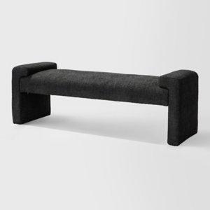 Black Severin Upholstered Bench