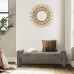 Gray Severin Upholstered Bench