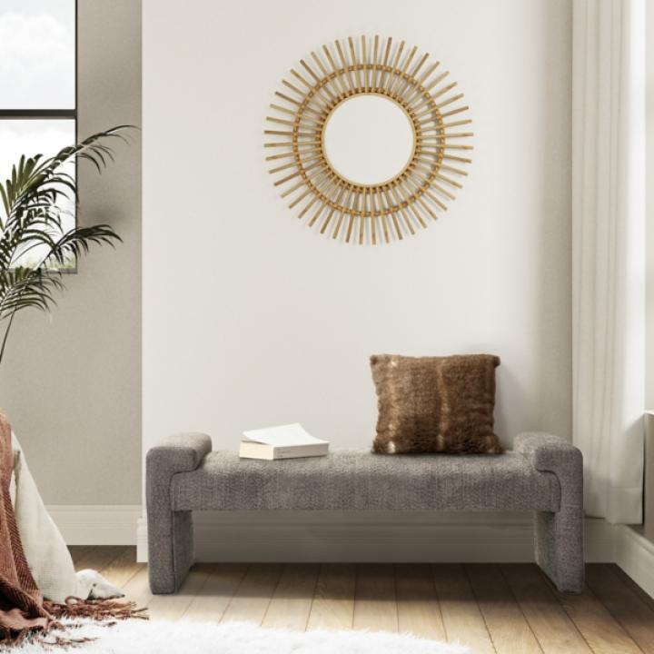 Gray Severin Upholstered Bench