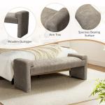 Gray Severin Upholstered Bench