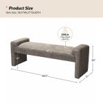 Gray Severin Upholstered Bench