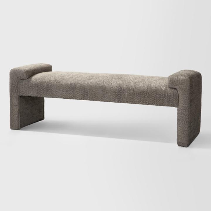 Gray Severin Upholstered Bench