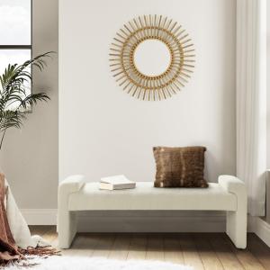 Ivory Severin Upholstered Bench