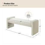 Ivory Severin Upholstered Bench