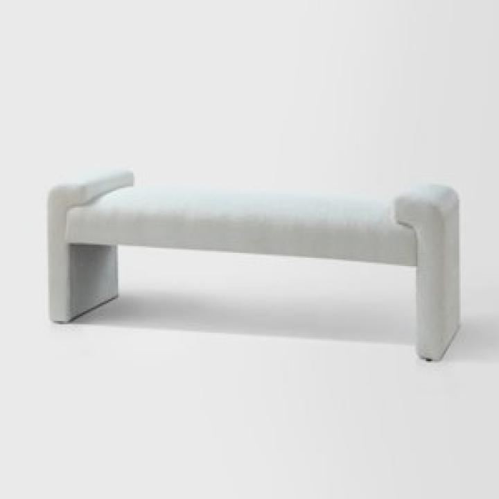 Ivory Severin Upholstered Bench
