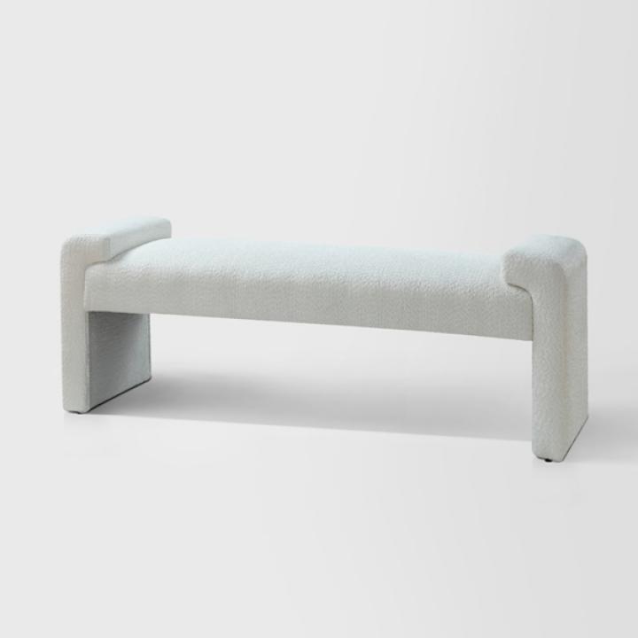 Ivory Severin Upholstered Bench