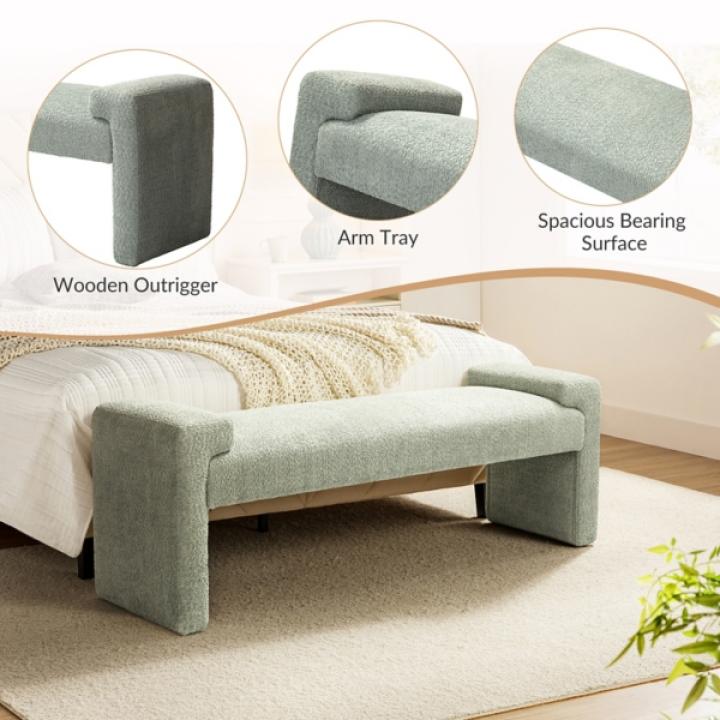 Sage Severin Upholstered Bench