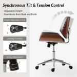 Black Faux Leather Molly Office Chair