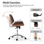 Black Faux Leather Molly Office Chair