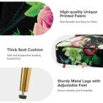 Black Floral Amata Accent Chair