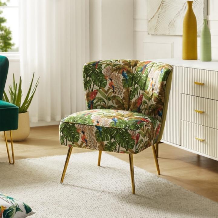 Green Tropical Amata Accent Chair