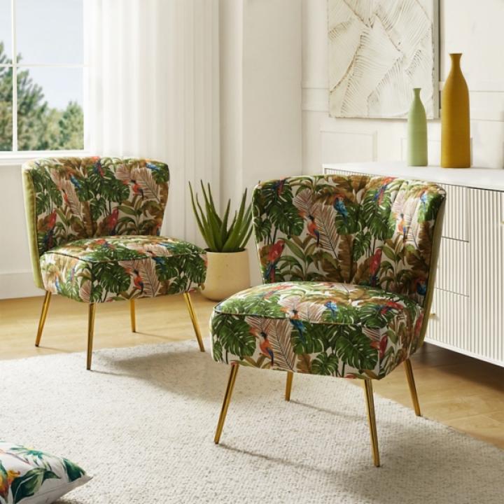 Green Tropical Amata Accent Chair