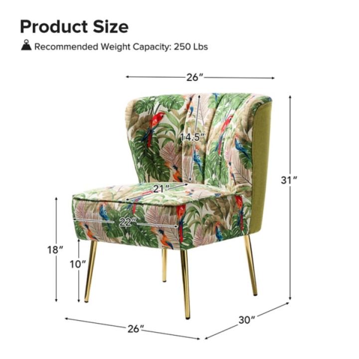 Green Tropical Amata Accent Chair