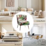 Ivory Floral Amata Accent Chair