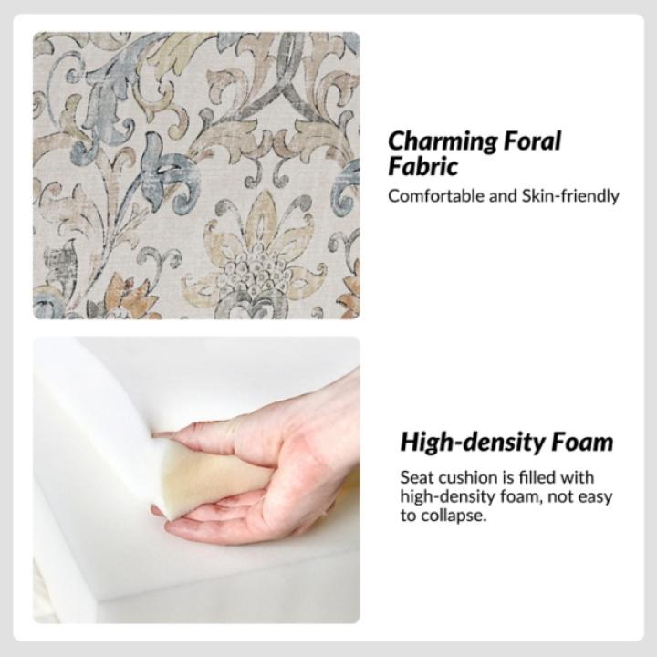 Damask Skirted Edwin Slipper Chair