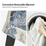 Blue Jacobean Slipcover Konrad Dining Chair