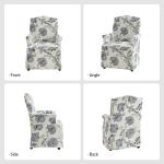 Blue Jacobean Slipcover Konrad Dining Chair