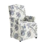 Blue Jacobean Slipcover Konrad Dining Chair