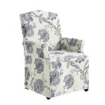 Blue Jacobean Slipcover Konrad Dining Chair