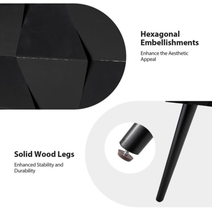 Black Wood Julian End Table