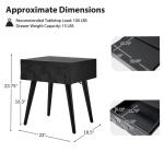 Black Wood Julian End Table