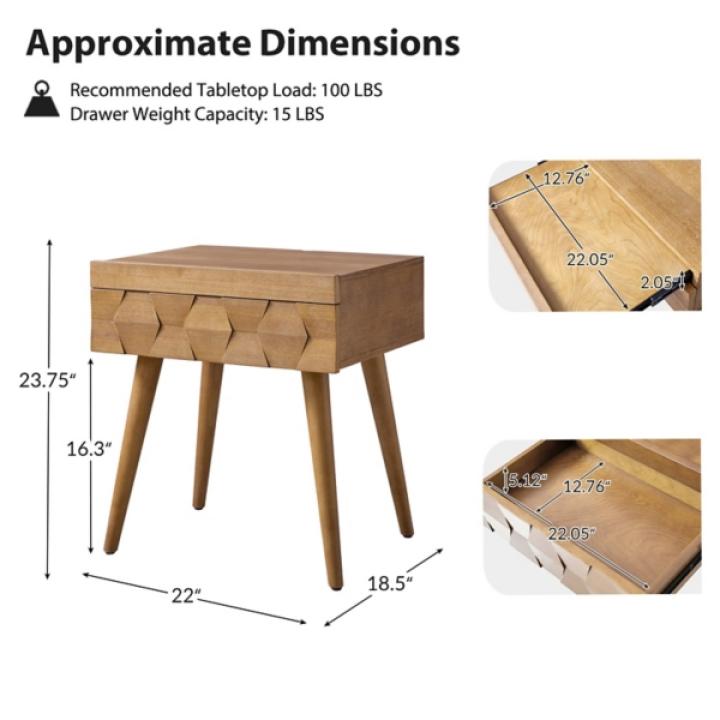Seadrift Brown Julian End Table