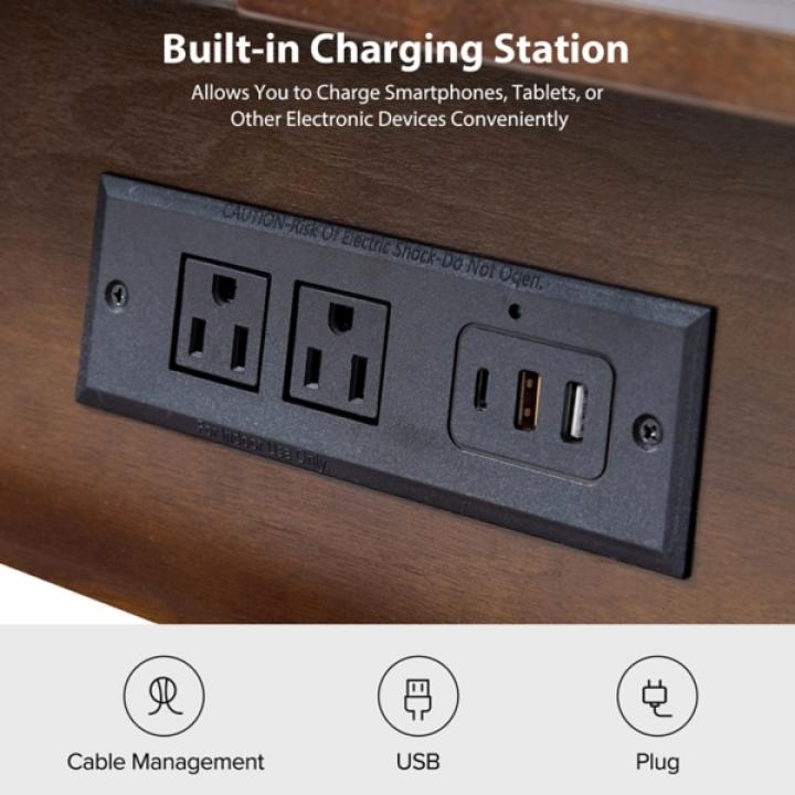 Walnut Brown Julian End Table