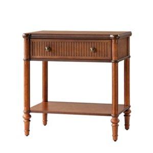 Brown Wood Derek Charging End Table