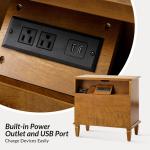 Acorn Wood Jonathan Charging Nightstand