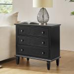Black Wood Jonathan Charging Nightstand