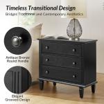 Black Wood Jonathan Charging Nightstand