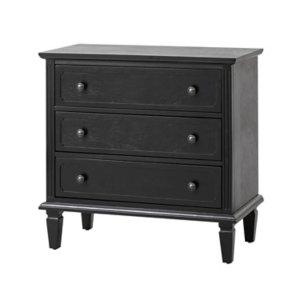 Black Wood Jonathan Charging Nightstand