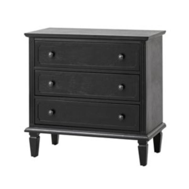 Black Wood Jonathan Charging Nightstand