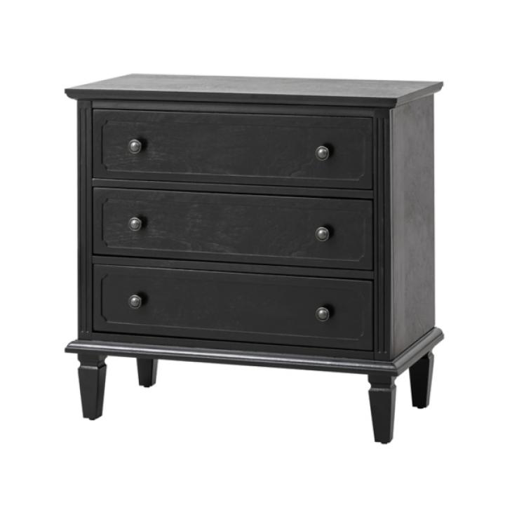 Black Wood Jonathan Charging Nightstand
