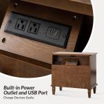 Walnut Wood Jonathan Charging Nightstand