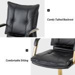 Black Faux Leather Riccardo Office Chair