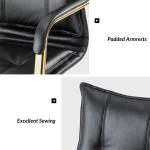 Black Faux Leather Riccardo Office Chair