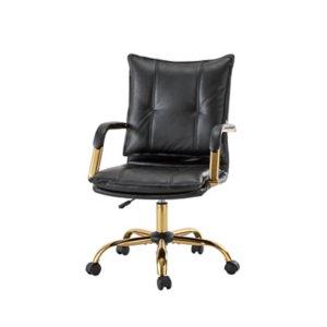 Black Faux Leather Riccardo Office Chair