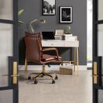 Brown Faux Leather Riccardo Office Chair
