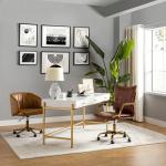 Brown Faux Leather Riccardo Office Chair