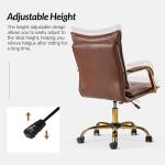 Brown Faux Leather Riccardo Office Chair