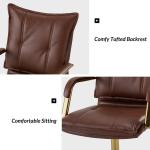 Brown Faux Leather Riccardo Office Chair