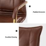 Brown Faux Leather Riccardo Office Chair