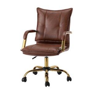 Brown Faux Leather Riccardo Office Chair