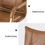 Camel Faux Leather Riccardo Office Chair