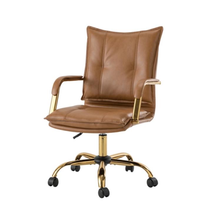 Camel Faux Leather Riccardo Office Chair